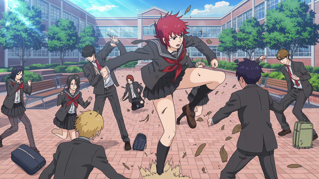 college brawl background image